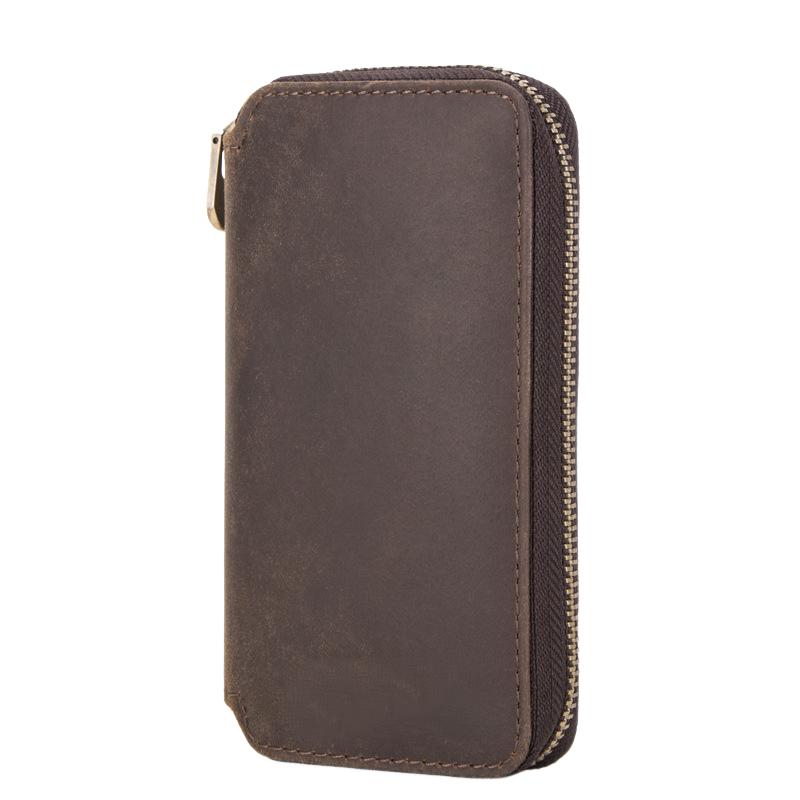Wecker Vintage Handmade Leather Watch Storage Bag